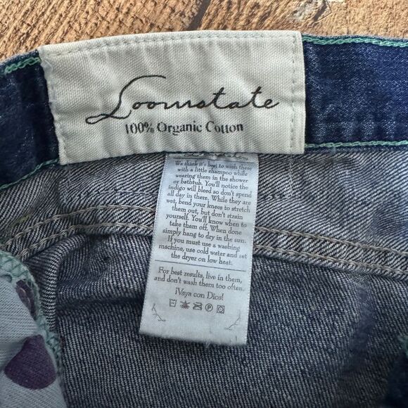 LOOMSTATE REVOLVE DISTRESSED JEANS 100% ORGANIC COTTON WOMEN'S SIZE 30 - Picture 15 of 16